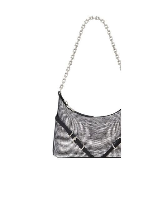 Givenchy White Voyou Party Chained Shoulder Bag
