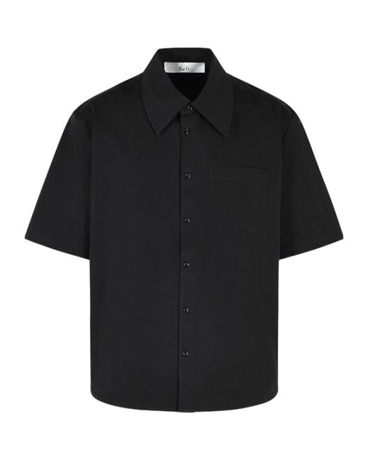 Séfr Black Short-Sleeved Shirt for men