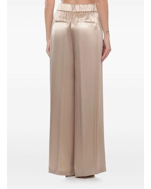Peserico Natural Aurea Wide-Leg Pants