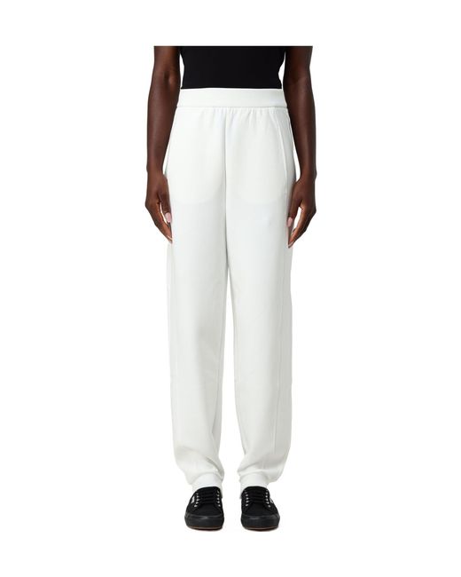 Emporio Armani White Side Stripe Track Pants