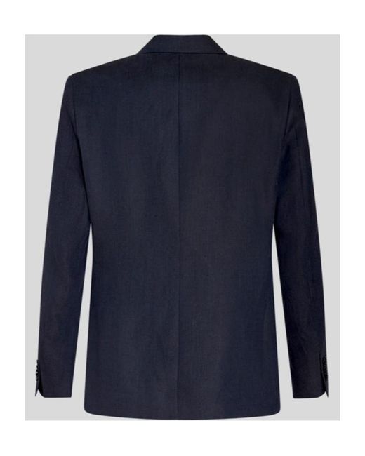 Etro Blue Floral Printed Single-Breasted Blazer for men