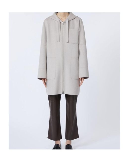 Max Mara Gray Double-Faced Coat