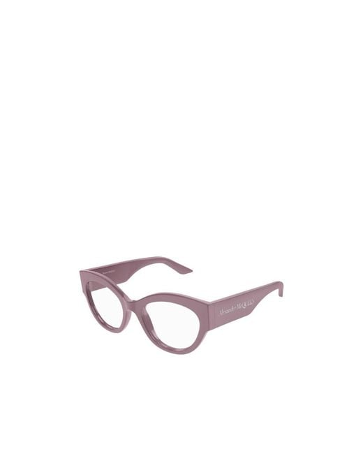 McQueen Multicolor Eyewear Oval Frame Glasses