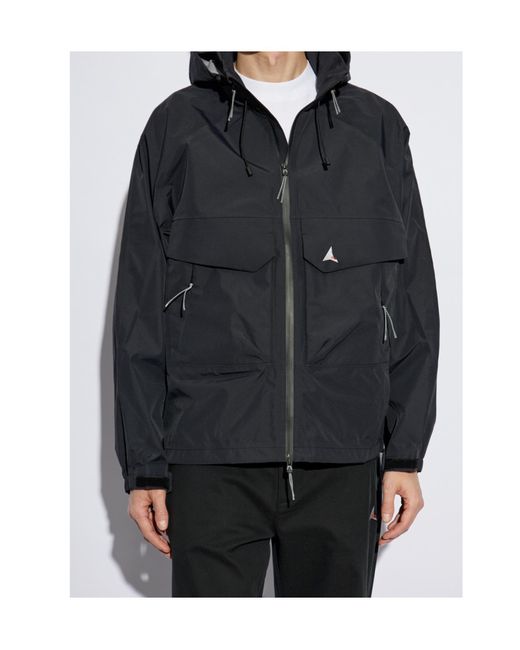 Roa Blue Zip Pocket Hooded Jacket for men