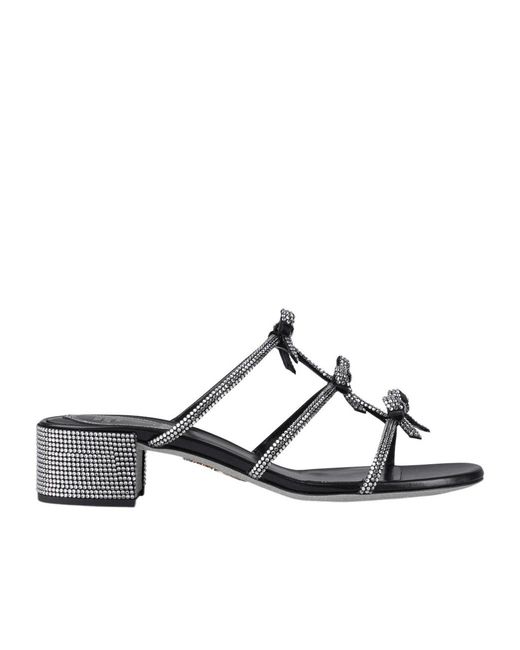 Rene Caovilla Metallic René Caovilla Embellished Open Toe Sandals