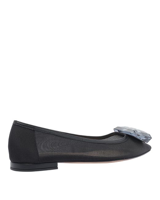 Gianvito Rossi Multicolor Embellished Slip-On Flat Shoes