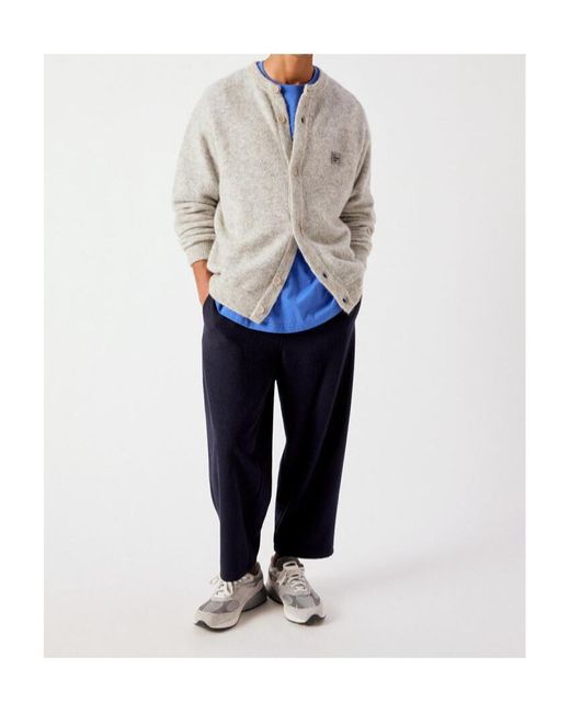 American Vintage Gray Long-Sleeve Cardigan for men