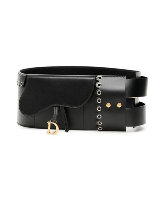 Dior Gray Saddle Decorative Belt