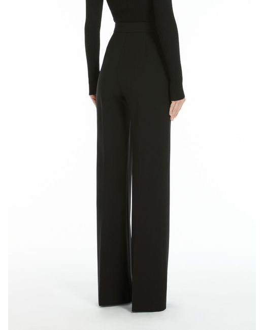 Max Mara Black Norcia Flared Trousers