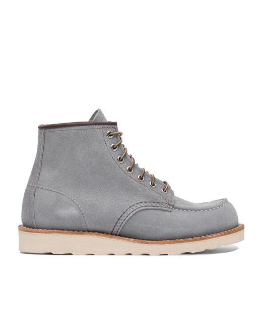 Red Wing Gray Classic Moc Lace-Up Boots for men
