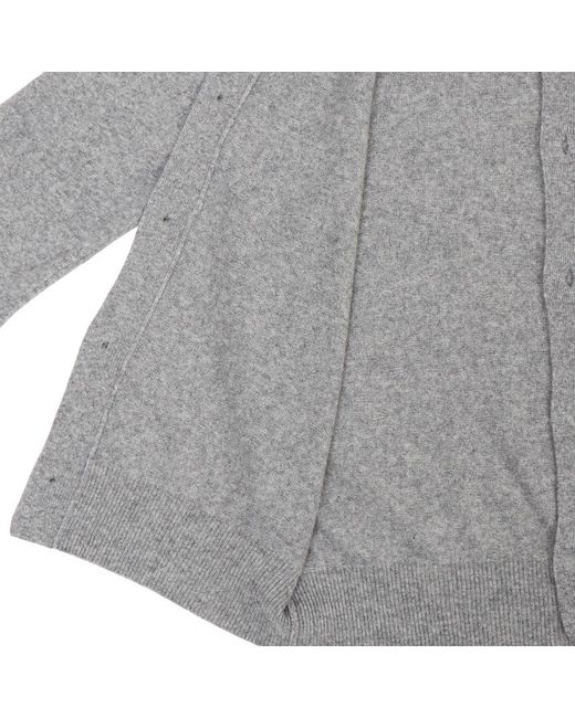 Comme des Garçons Gray Long-Sleeve Knit Top for men