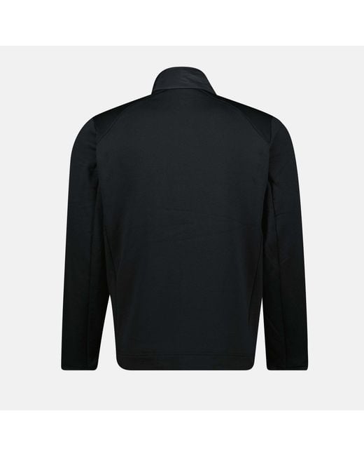 K-Way Black Logo Patch Zip-Up Jacket for men