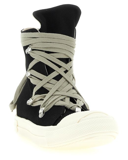 Rick Owens Black 'Megalace Sneaks' Sneakers