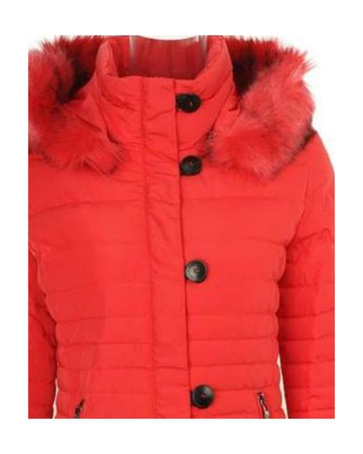 Armani Jeans Red Logo Details Down Jacket