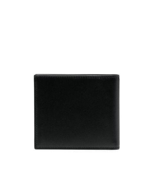 Dolce & Gabbana Black Logo Printed Bi-Fold Wallet for men