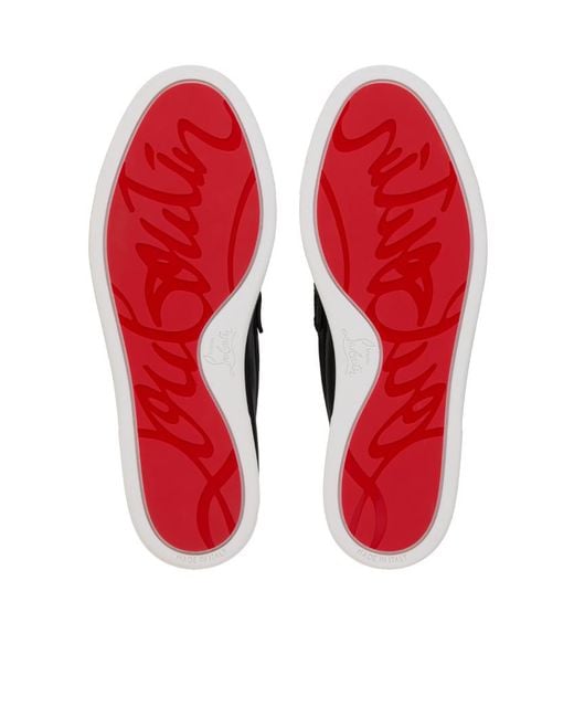 Christian Louboutin Black Round-Toe Loafers for men