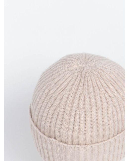 Brunello Cucinelli White English Rib Double-Knitted Beanie for men