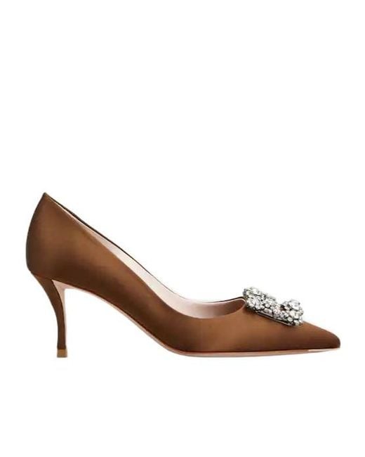 Roger Vivier Brown Efflorescence Pumps