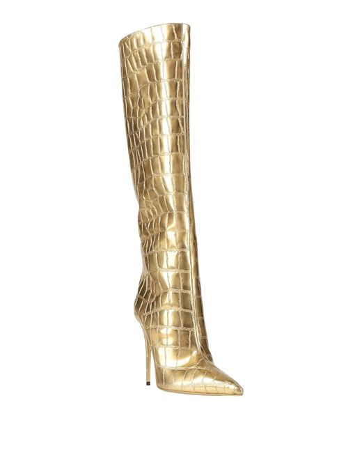 Dolce & Gabbana Metallic Solid Color Over-The-Knee Boots