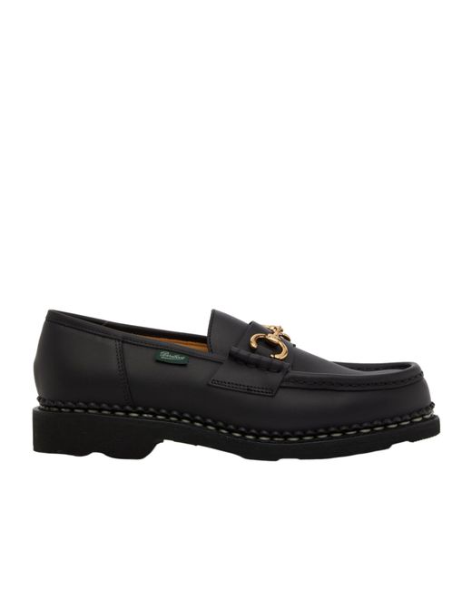 Paraboot Black Orsay Loafers