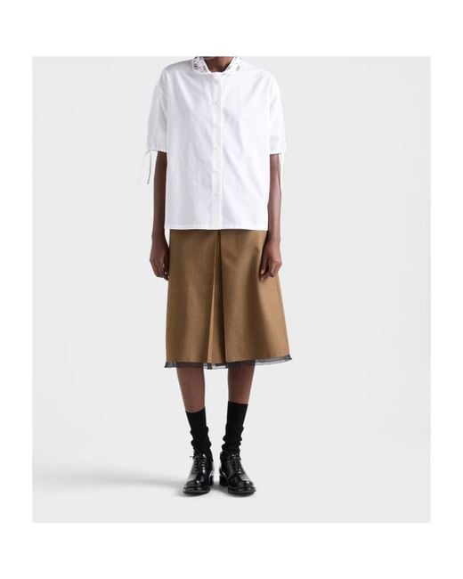 Prada White Short-Sleeved Shirt