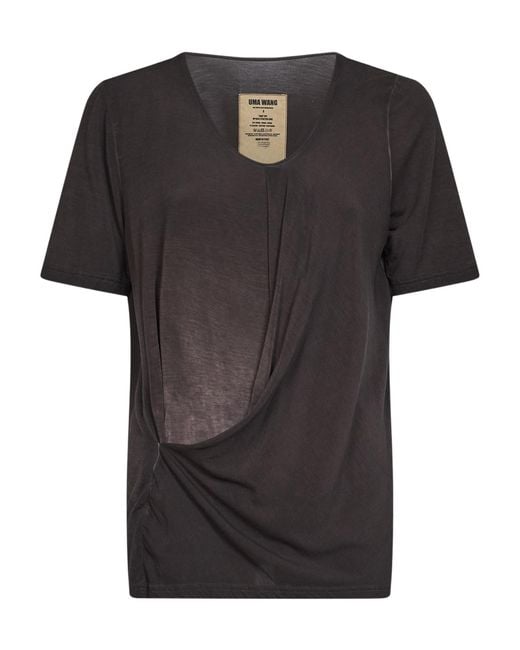 Uma Wang Black Short-Sleeved T-Shirt