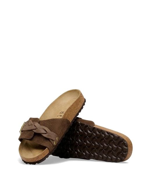 Birkenstock Brown Oita Braided Buckle-Fastening Sandals