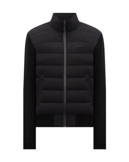 Mackage Black Haney Quilted Zip Jacket for men