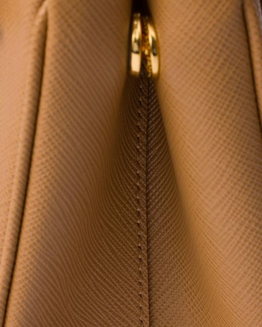 Prada Brown Galleria Mini Saffiano Leather Bag