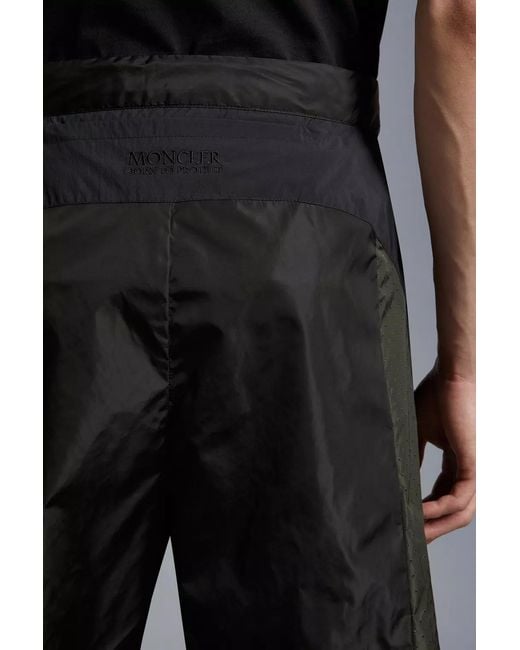 Moncler Black Nylon Shorts for men
