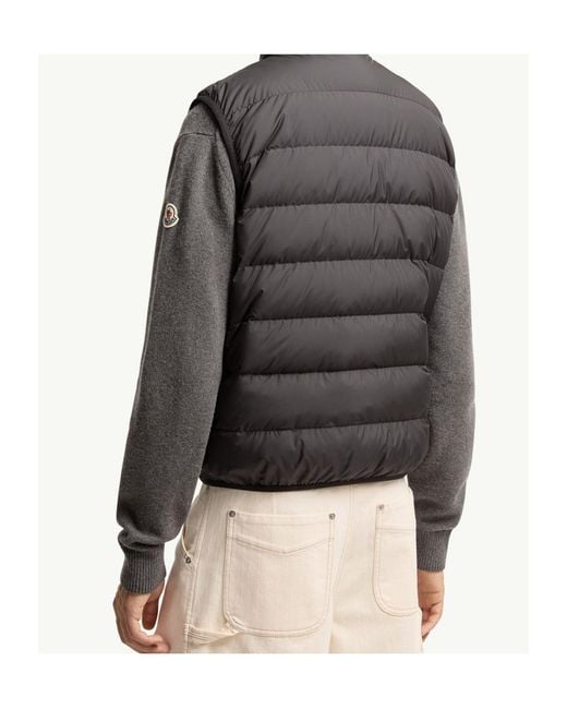 Moncler Gray Contrin Down Vest for men
