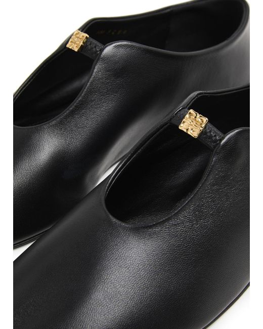 Givenchy Black Round Head Ballet Flats