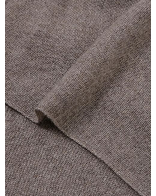 Lisa Yang Brown Paris Cashmere Scarf
