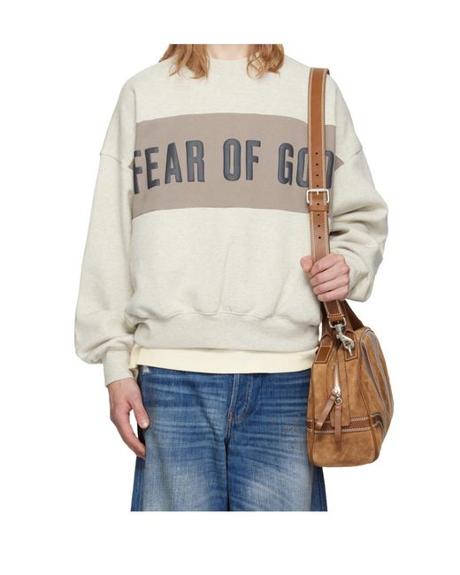 Fear Of God White Long-Sleeved Sweatshirt for men