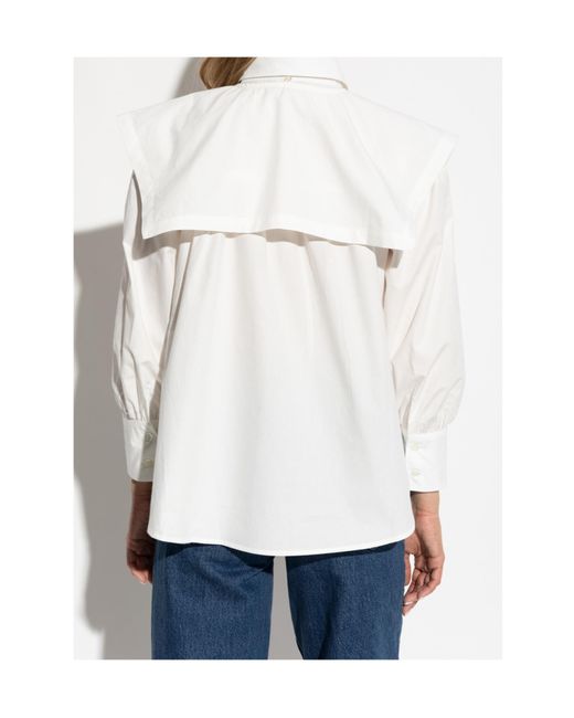 A.P.C. White Poplin Ondine Shirt