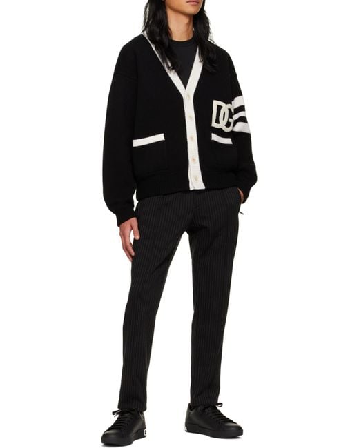 Dolce & Gabbana Black Portofino Spoiler Sneakers for men