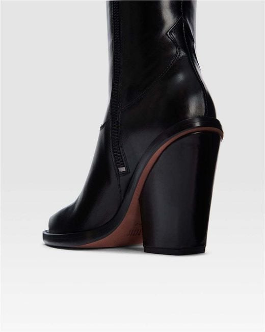 Paris Texas Black Patent Leather Texan Boot