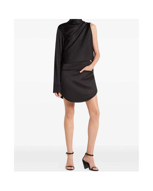 Courreges Black Asymmetric Top