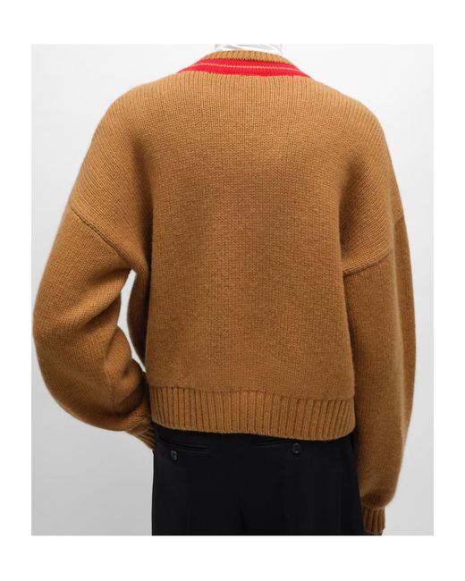 Céline Brown V-Neck Sweater for men