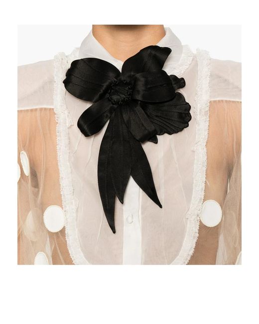 Valentino White Polka Dot Pattern Shirt