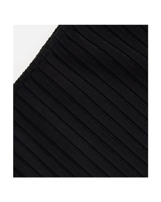AMI Black Ami Off-Shoulder Ribbed Knit Bodysuit