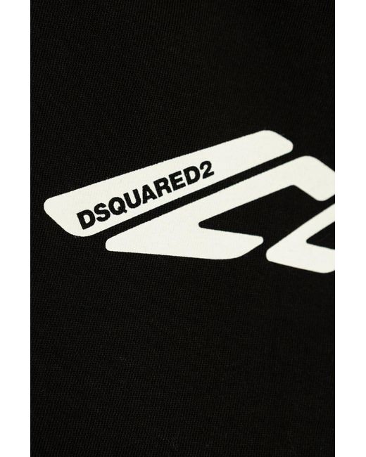 DSquared² Black Sleeveless Cropped Tank Top