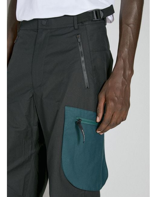 District Vision Gray Contrast Pocket Utility Pants for men