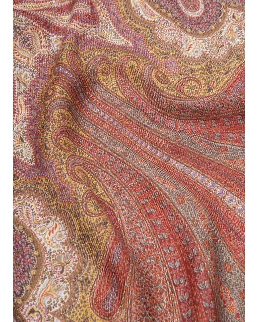 Loro Piana Pink Pattern Scarf