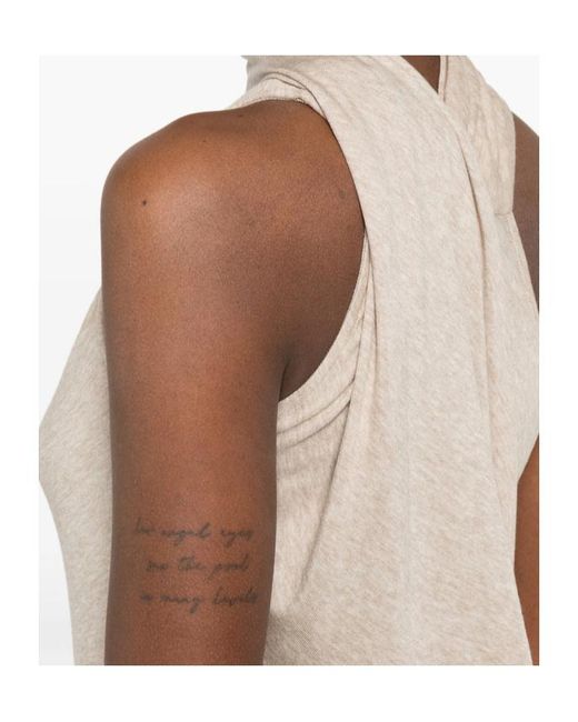 Entire studios White Draped Halterneck Maxi Dress