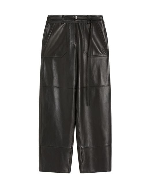 Sportmax Gray Garbo Belted Trousers