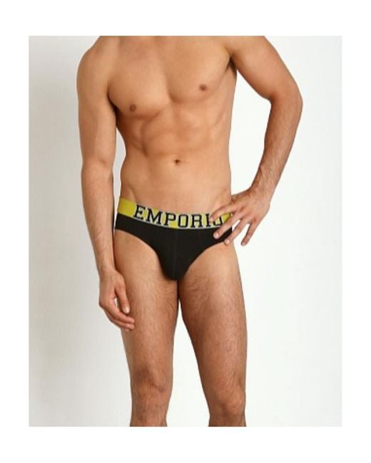 Emporio Armani White Logo Detail Panties for men