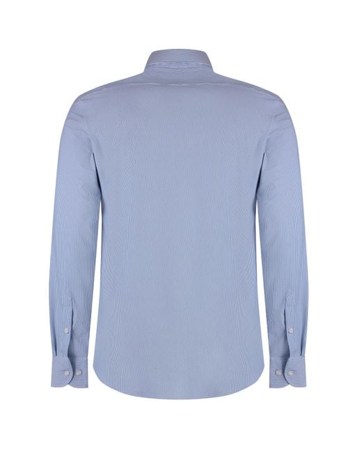 Rrd Blue Oxford Jacquard Shirt for men