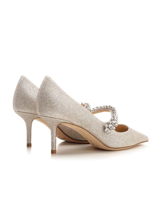 Jimmy Choo White Bing Pump 65