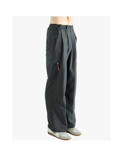 And Wander Gray X Roa Belted Cargo Pants for men